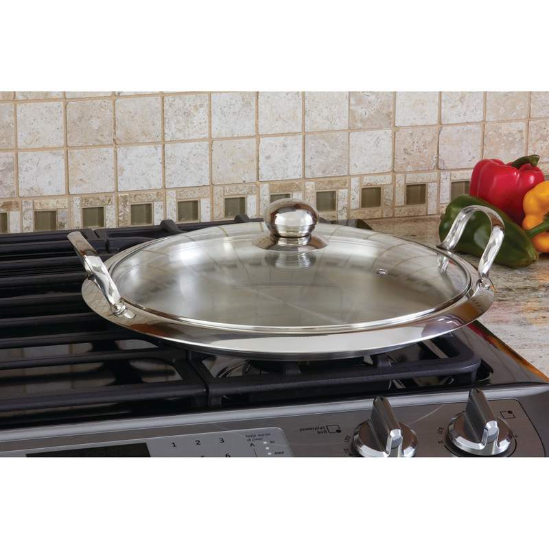 Large 14" Griddle with Glass Lid